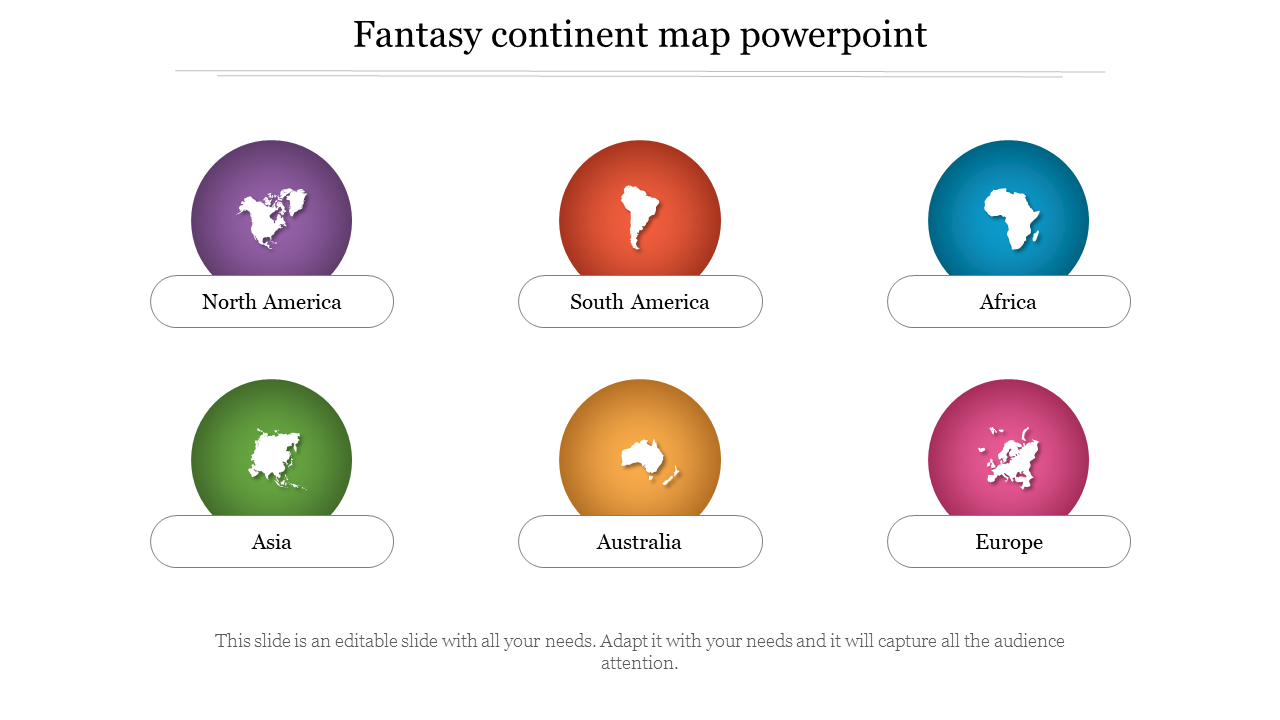 Fantasy continent map powerpoint